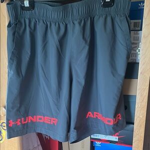 Under Armour Gray Athletic Shorts Lightweight Performance Fit